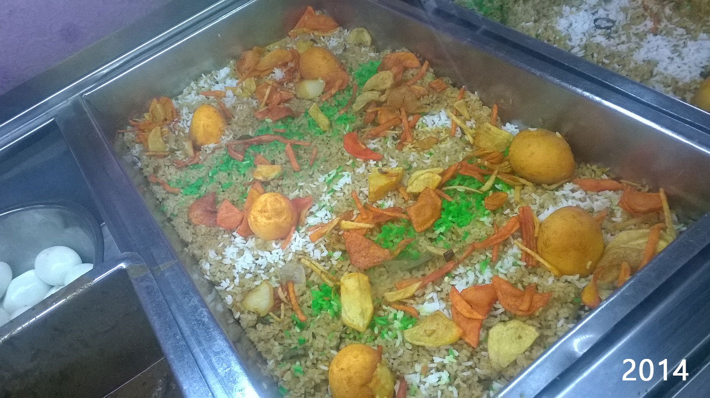 Biriyani at New Galaxy Hotel